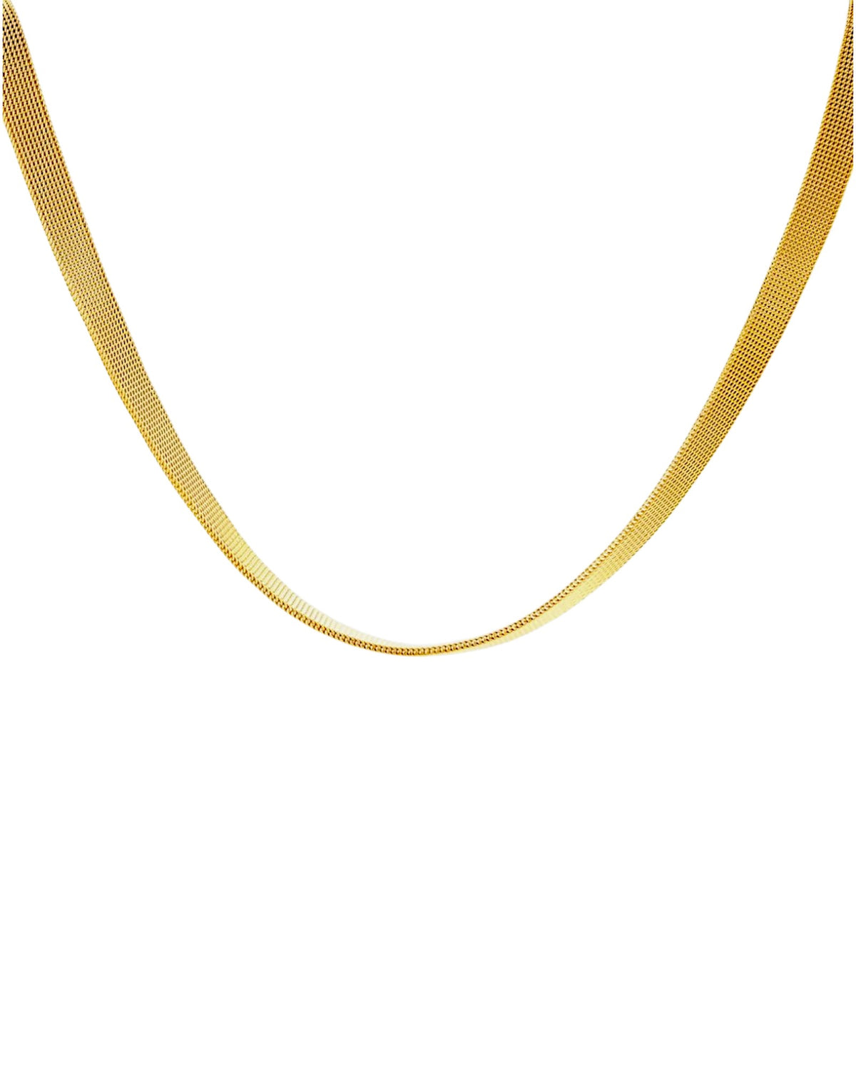 Choker dorado de malla fina